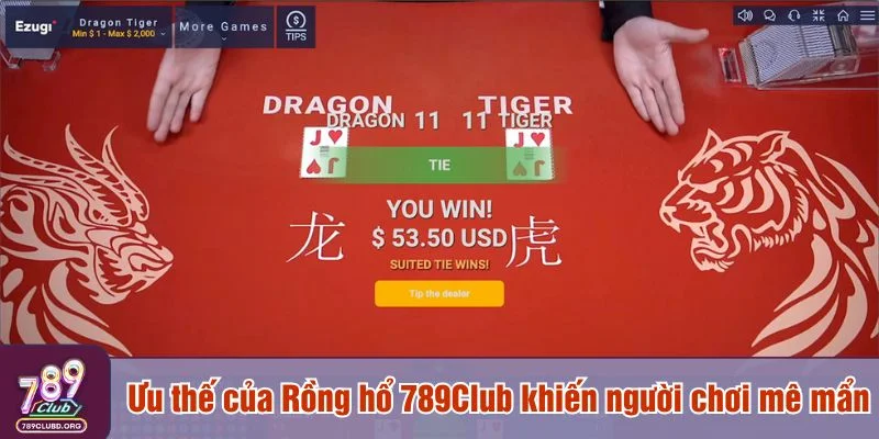 Rồng hổ 789Club được đánh giá cao ở bởi sự bảo mật